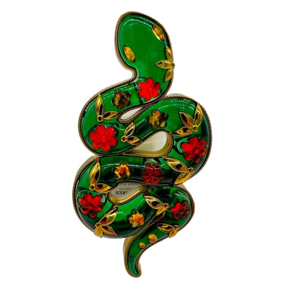 Bath & Body Works New Jeweled Snake Wallflowers Fragrance Plug Home Decor‎ Glow